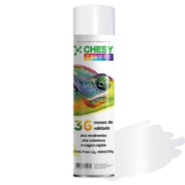 Imagem de Tinta spray chesy uso geral branco bril 210g 400ml chesiquimica
