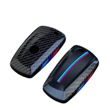 Imagem de Capa de fibra de carbono para chave de carro, compatível com bmw f30 f20 f10 f18 f22 f01 x3 x4 f06 f02 m3 m5 chaveiro acessórios de estilo automático(Style15)