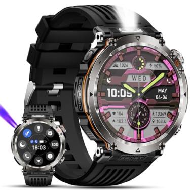 Imagem de Smartwatch Militar Masculino,Relógio Inteligente com Chamadas