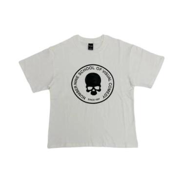 Imagem de Camiseta feminina número 9 clássica da caveira, hip-hop, skate, top de