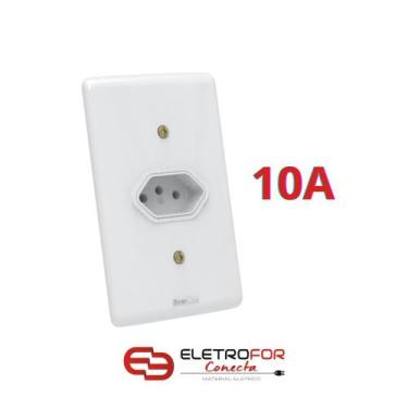 Imagem de Kit 10 Tomadas 10A / 20A 4x2 Completa Enerbras Artis, 10 Amperes