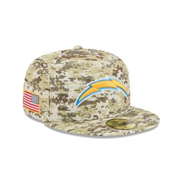 Imagem de Boné New Era 59FIFTY Los Angeles Chargers NFL Salute Service 2025 Militar-Masculino