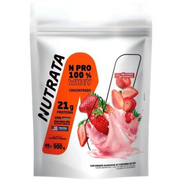 Imagem de WHEY PROTEIN NPRO 100% REFIL 900G SABOR MORANGO-Unissex