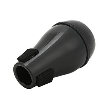 Imagem de RiToEasysports Mudo de Trompete, Silenciador Leve e Compacto de Material ABS Com Ajuste Profissional para Entusiastas da Música Praticarem Desempenho (BLACK)