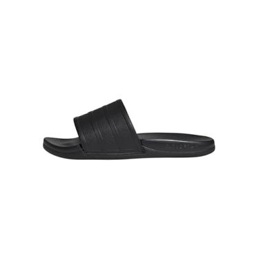 Imagem de adidas Sandália Adilette Comfort 2.0 unissex para adultos, Preto/Preto/Carbono, 13 Women/12 Men