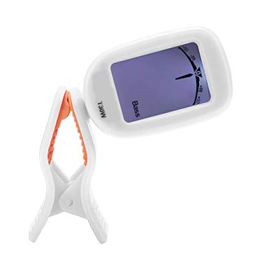 Imagem de RiToEasysports Afinador de Guitarra, Clipes T30W No Afinador de Guitarra, Display LCD Com Clipes Giratórios de 360 ​​graus, Alta Sensibilidade para Violino Baixo Cromático, Ukulele Banjo (WHITE)