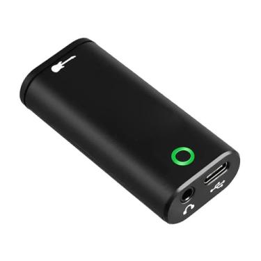 Imagem de Zopsc Interface de Som de Guitarra de Bolso, Placa de Som de Gravação Portátil Com Porta Tipo C, Plug Play, Baixa Latência, Monitoramento de Fone de Ouvido