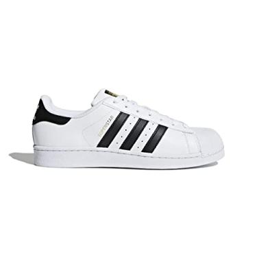Imagem de adidas Originals Calçados Masculinos Superstar, Branco/Preto/Branco, 11.5