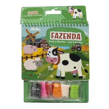 Imagem de Livro - Flocos de Massinha - Livro & Diversão: Fazenda