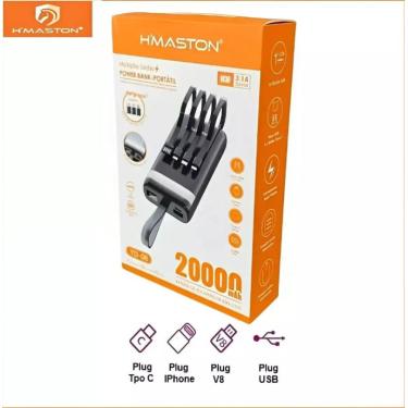 Imagem de Power Bank Portátil 20.000mAh HMaston - Carregador Rápido DS