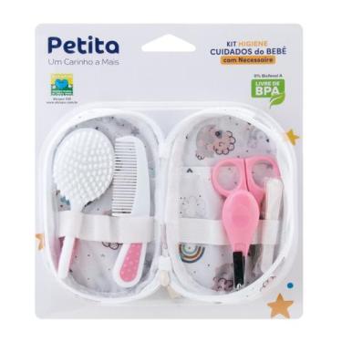 Imagem de Kit Higiene Petita Estojo 5 Peças Necessaire Kit Unha Kit Banho Bebê R