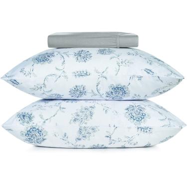 Imagem de Jogo de Cama Altenburg Celeste Malha 3 Peças Queen Branco