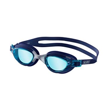 Imagem de Óculos de Natação, Speedo, Slide, Lentes em Policarbonato com Antifog e Proteção UV, Vedação M - Azul-marinho/Cinza