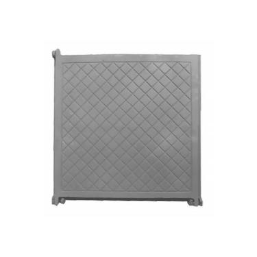 Imagem de Tampa Tampão Chão Articulado Ferro Cadeado Cisterna 60x60cm - UNICLÁUD