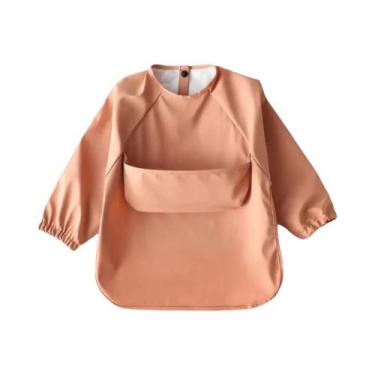 Imagem de Avental De Pintura Impermeável De Manga Longa Para Bebês, Babador Maci