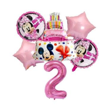 Imagem de Conjunto De Balões Mickey E Minnie Para Decoração De Festa De Aniversá