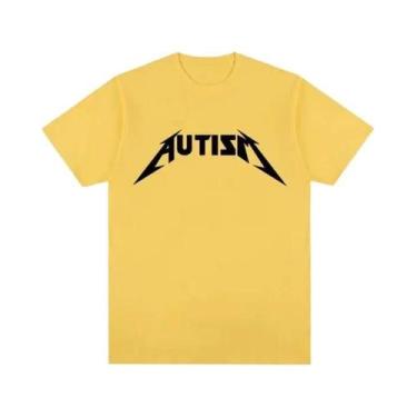 Imagem de Camiseta Unissex Oversized De Manga Curta Com Estampa De Metal Rock E 