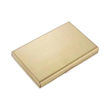 Imagem de Porta-Cartões De Crédito Em Alumínio Slim De Grande Capacidade Com Blo