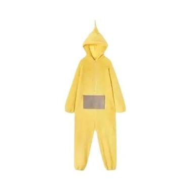 Imagem de Fantasia Cosplay Teletubbies Lala Unissex Para Adultos, Pijamas Macios