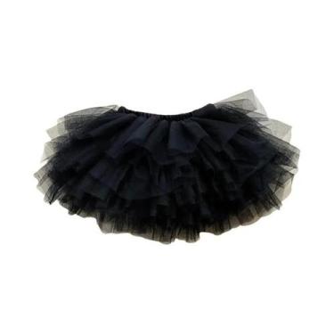 Imagem de Saia Tutu Preta para Meninas - Vestido de Baile de Princesa em Tule, 3