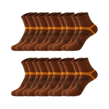 Imagem de Meias Esportivas Respiráveis masculinas, 3 Pares, Pretas, Casuais, Par