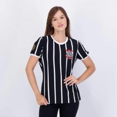Imagem de Camiseta Feminina Retrô Corinthians Democria 1982-Feminino