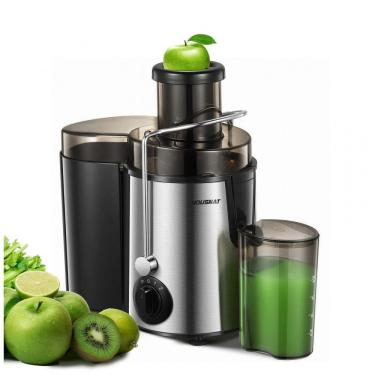 Imagem de Centrífuga de Frutas com 3 Velocidades, Aço Inoxidável, 400W, 110v, HOUSNAT, Cinza