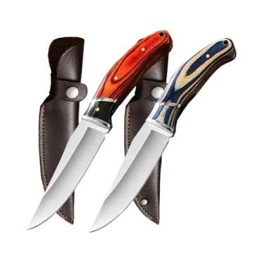 Imagem de Faca De Frutas Com Cabo De Madeira, Cutelo De Carne, Cortador De Churr