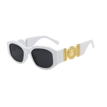 Imagem de Óculos Design Luxuoso com Detalhe Dourado-Feminino
