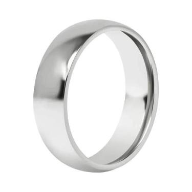 Imagem de Aliança De Casamento Feminina Empilhável De Aço Inoxidável Polido De 6