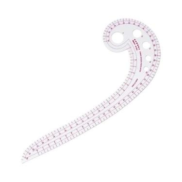 Imagem de Régua De Costura Transparente De Plástico Para Modelagem E Design De M