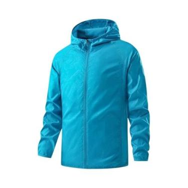 Imagem de Jaqueta Impermeável Unissex Para Caminhadas, Corta-Vento, Proteção Sol