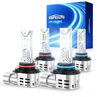 Imagem de Lâmpadas de farol de LED 9007/HB5 da Marsauto, 12000LM 6000K Xenon Branco, Série M2 Kit de conversão de lâmpada Hi/Lo Beam