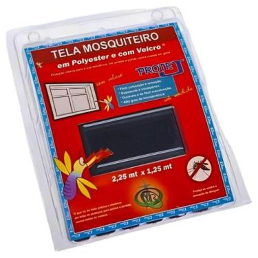 Imagem de Tela Mosquiteiro Preta Com 1,25 X 2,25 Metros - - Victoria Reggia - OU