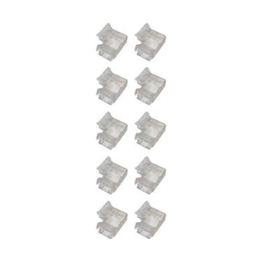 Imagem de Kit 10 Emendas Conector Astraled Em L Para Fita De Led 10mm Em-036