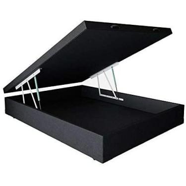 Imagem de Cama Box Casal com Baú Pistão a gás Preto - SULA MÓVEIS