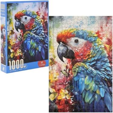 Imagem de Quebra Cabeça Arara 1000 Peças Puzzle Premium Textura Sedosa - Castela