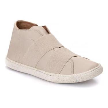 Imagem de Tênis Slip On  Couro Largo Palmilha Anatômica-Feminino