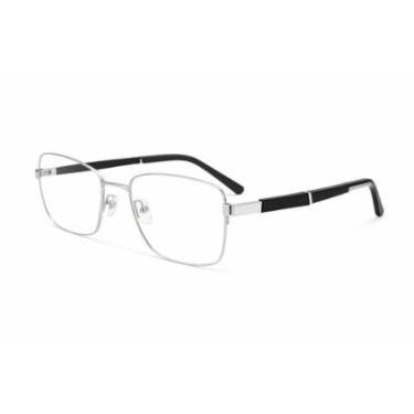 Imagem de Armação Óculos de Grau Masculino Metal Premium Leve Confortável-Masculino