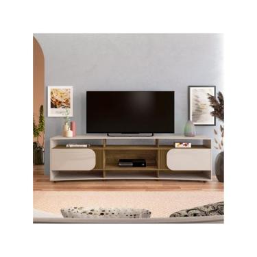 Imagem de Rack Tv 85" Com 7 Nichos 2 Portas 2 Prateleiras Elegance - ARTELY, Pin