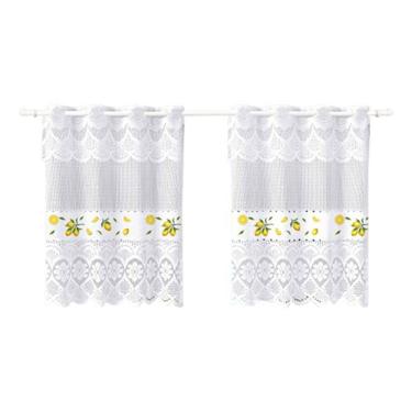 Imagem de Cortina Pia Bando Vitro Formosa Renda Cozinha 1,60x0,80x0,20