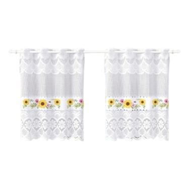 Imagem de Cortina Pia Bando Vitro Formosa Renda Cozinha 1,60x0,80x0,20