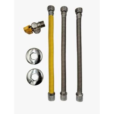 Imagem de Kit Instalação Aquecedor 1/2 - Flexível 30cm - Diversos
