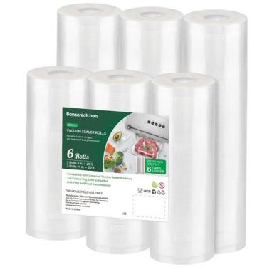 Imagem de Selador a vácuo Rolls Bags Bonsenkitchen, pacote com 6 unidades, grau 