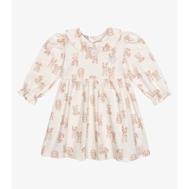 Imagem de Vestido Manga Longa Feminino Trick Nick Bege, M, Bege