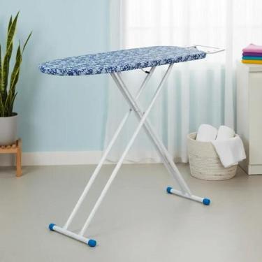 Imagem de Tábua de Passar Roupa em Aço com Altura Regulável e Suporte para Ferro