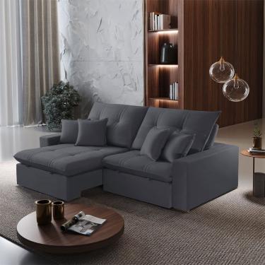 Imagem de Sofa 250 cm Braco 25 cm Retratil e Reclinavel Imperio Meu Sofa Online