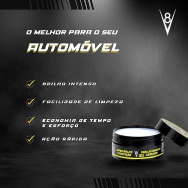 Imagem de Cera automotiva v8 200gr 7500 - SANOL