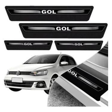 Imagem de Soleira Gol G2 G3 G4 G5 G6 G7 G8 Jogo Adesivo Porta Preta - TTs Distri