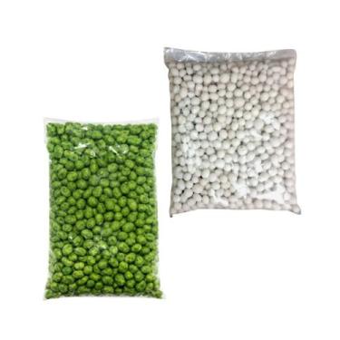 Imagem de Kit Amendoim Salgados Sabor Ovinho - Cebola e Salsa 1KG CADA - Vupi